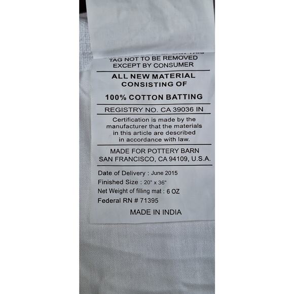 Pottery Barn Candlewick Handcrafted Quilted Cotton Set of 3 White Shams- King - Picture 12 of 14